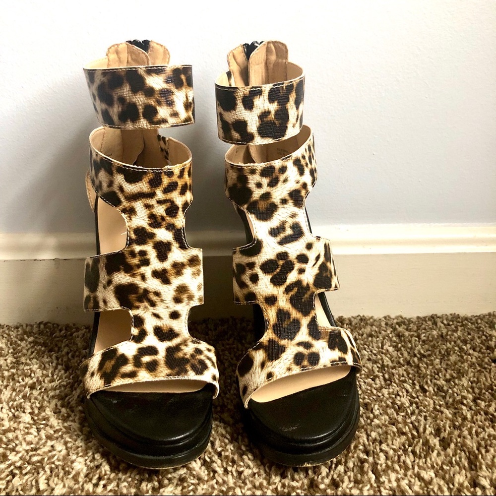 Cheetah print heels
